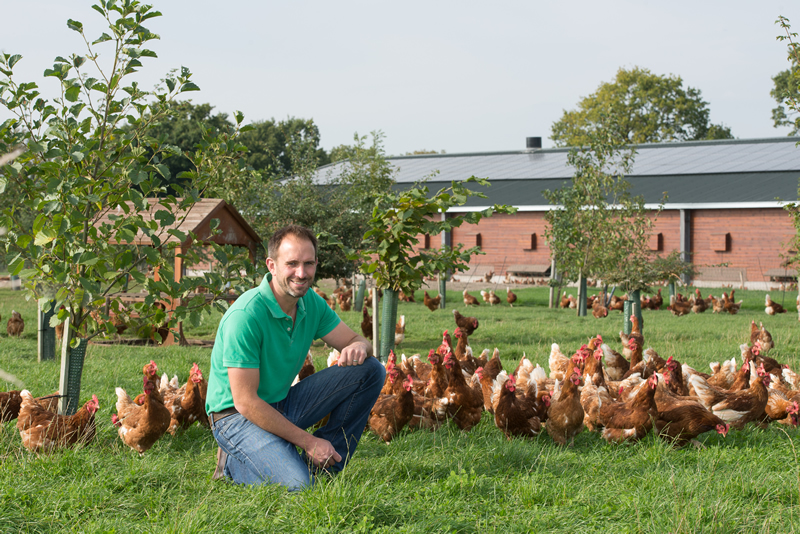 Cheshire farmer Ben Wharfe has planted 420 trees at Sapling Home Farm