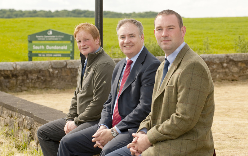 Rural Affairs Secretary Richard Lochhead, centre