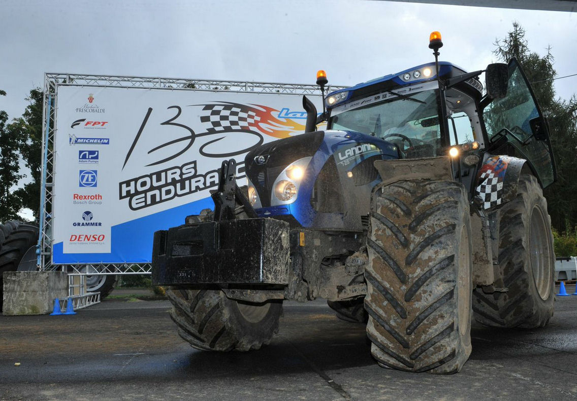 Job done! After more than 75 drivers spent 130 hours clocking up over 992km on a rally driving course in Tuscany, the Landini 7-125 Dual Power tractor gets a well-earned rest.