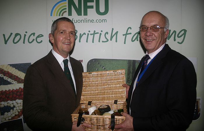 NFU Vice President Guy Smith, left