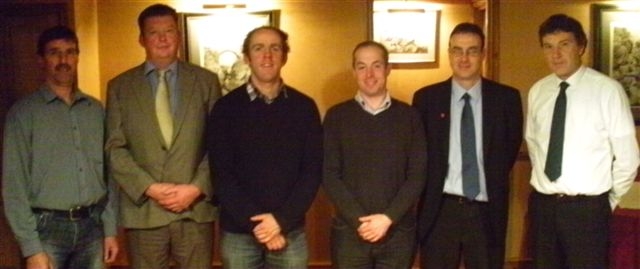 From left, Rheinallt Hughes, Sion Aron Jones, Prysor Williams, Iwan Jones, Bryn Edmunds and John Roberts.