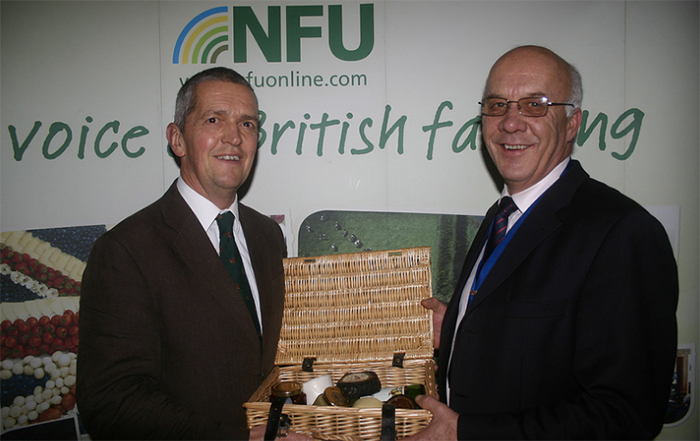 NFU Vice President Guy Smith, left
