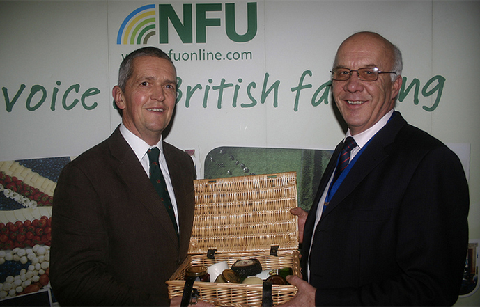 Guy Smith, NFU Vice President, left