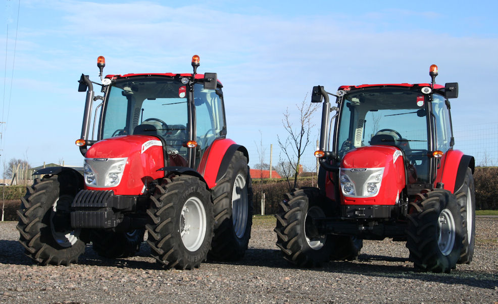 Smaller X4 tractors have a shorter wheelbase and overall length.