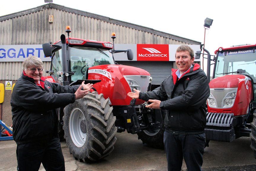 Bryan Hoggarth (left) and Adam Graham: "Try out the new tractors".