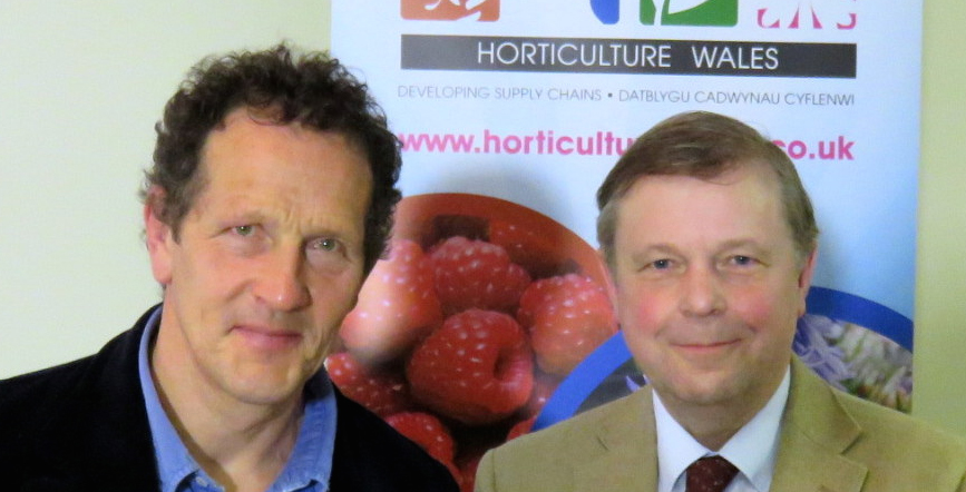 Dr David Skydmore (right) with Monty Don