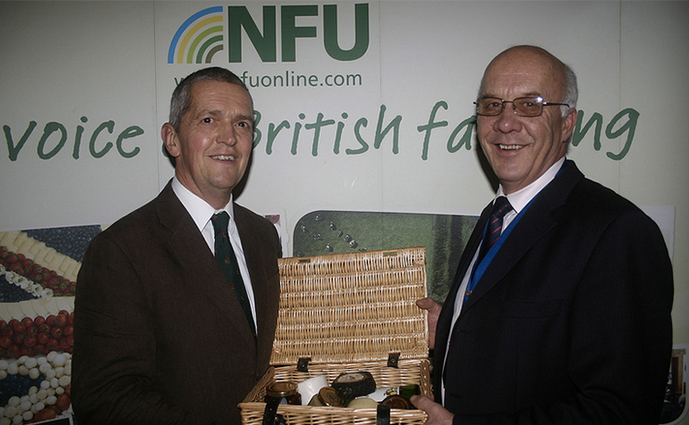 Guy Smith, NFU Vice President, left