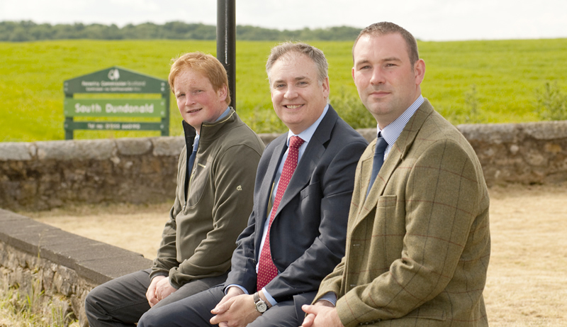 Rural Affairs Secretary Richard Lochhead, middle