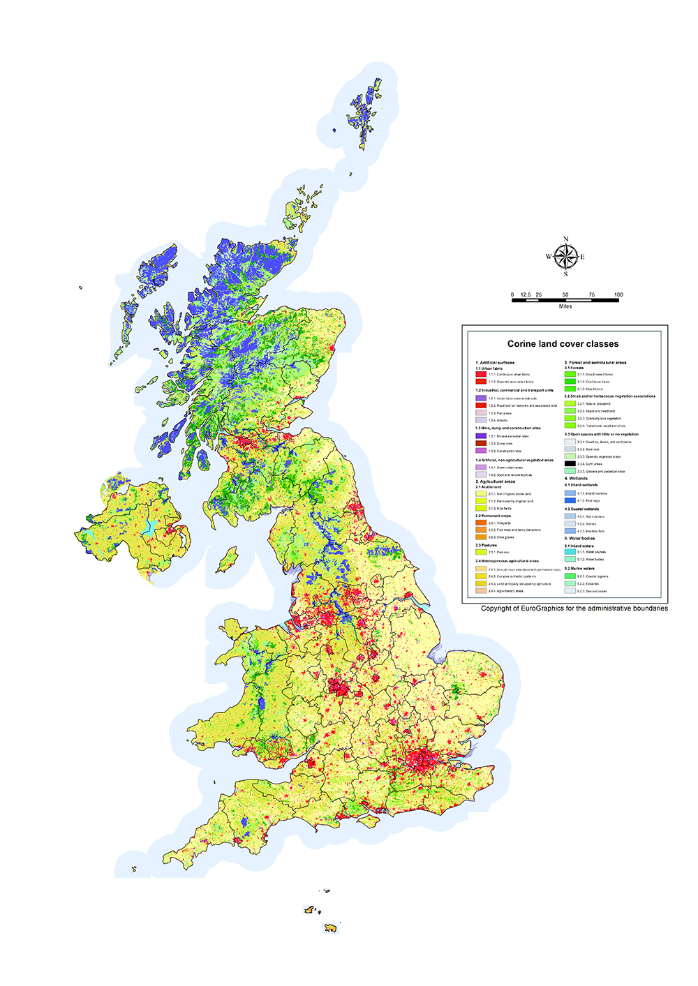 National map of land cover launched by researchers at the University of Leicester together with consultancy company Specto Natura
