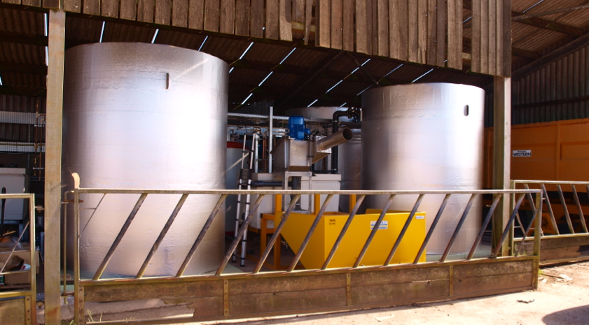 Anaerobic digester plant