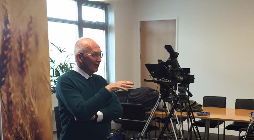 Stephen Moss speaking to Certis team