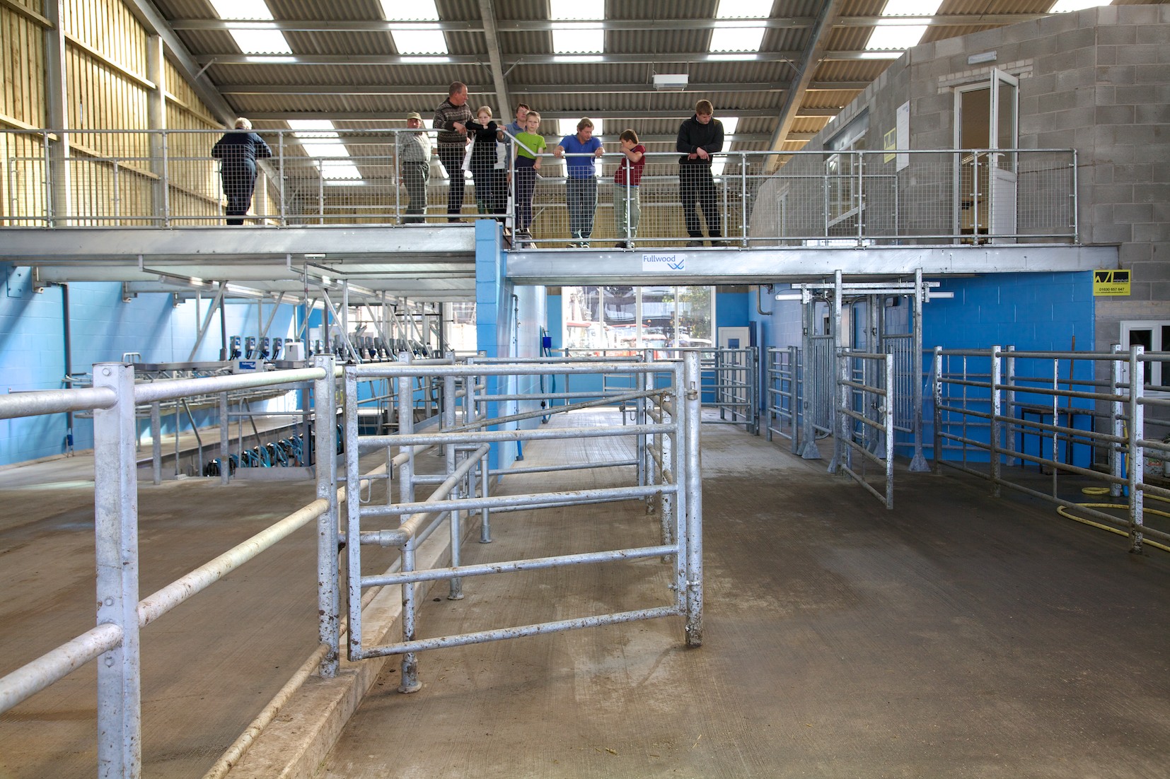 The Fullwood 24:24 Herringbone Parlour and viewing platform at the R D Park Dairy on the Walford Campus