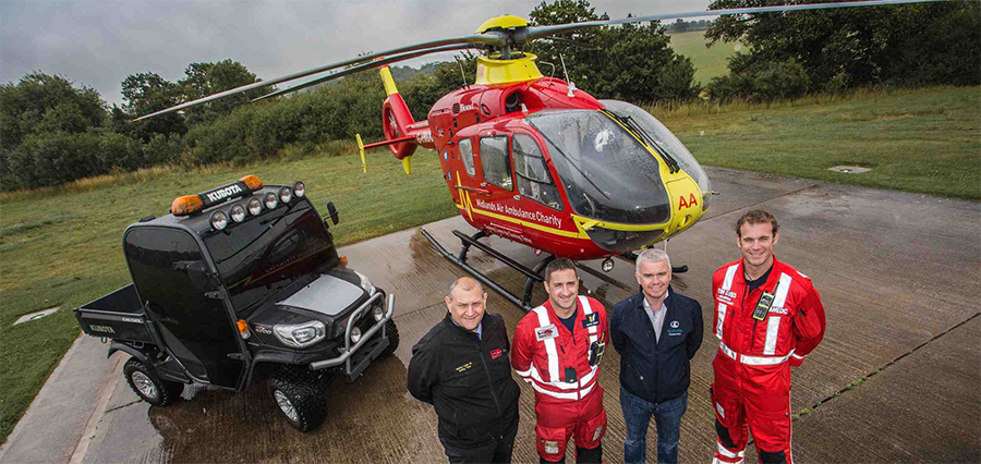 Kubota has teamed up with the 20 air ambulance charities across the UK to launch ‘Working Safely, Saving Lives’
