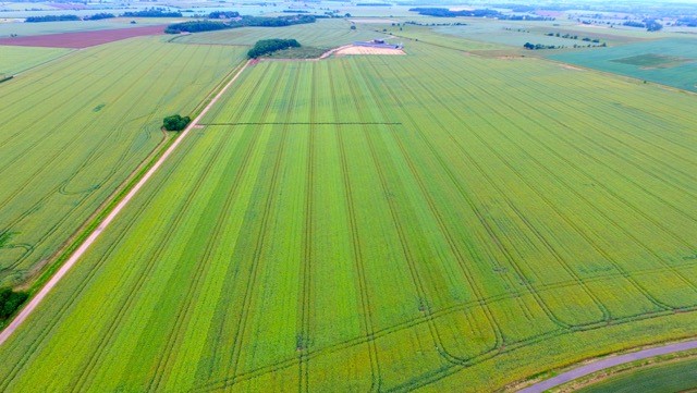 AGS trials site taken by drone