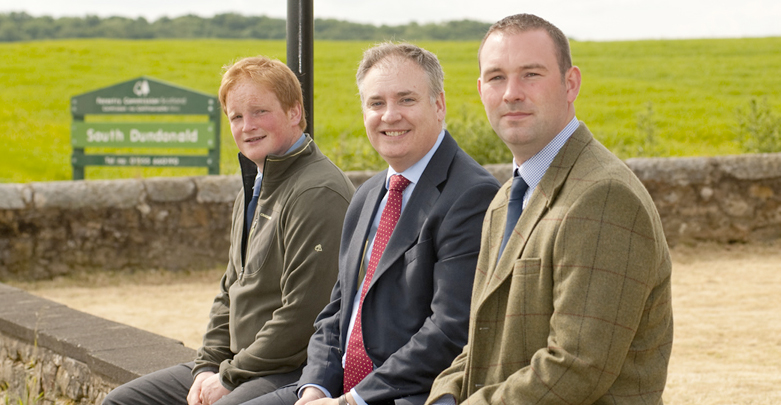 Rural Affairs Secretary (middle) comments following NFUS summit.