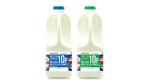 “We recognise that the current market for liquid milk is impacting on hardworking dairy farmers and their families", says Morrisons