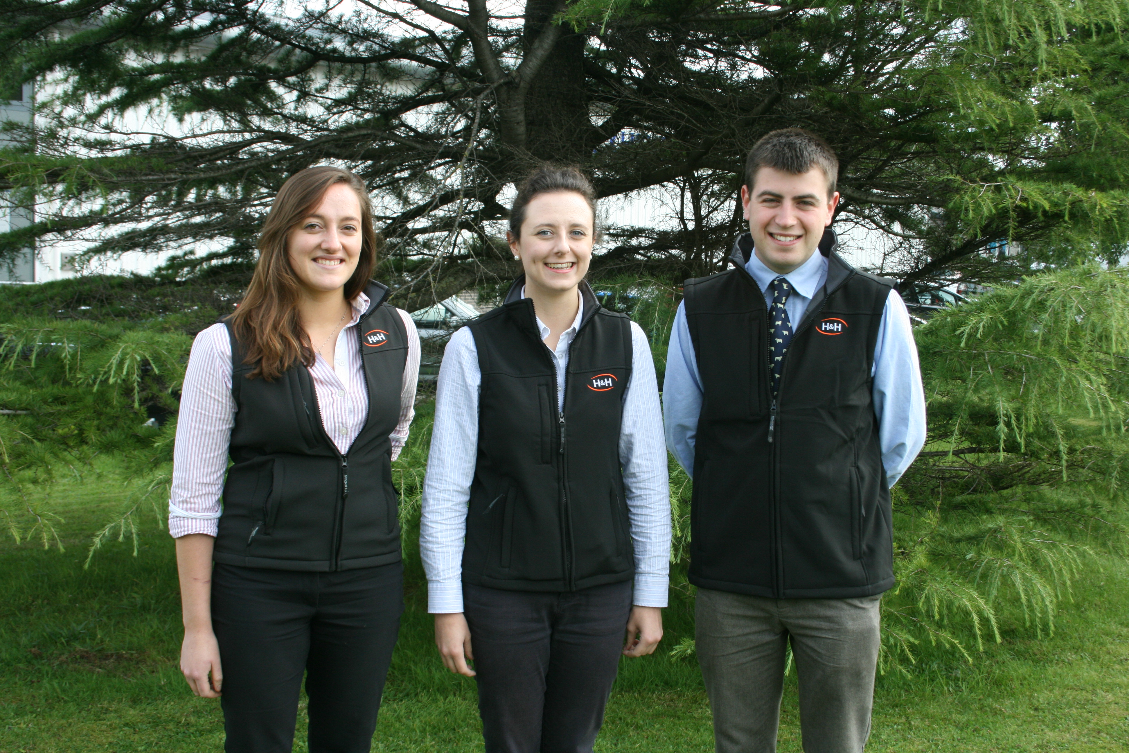 From left to right. Millie Etheridge (20), Sarah Kidd (20) and Jonathan Hird (20)