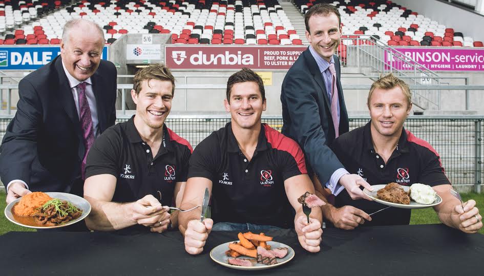 The partnership will see the Ulster team enjoy Dunbia-supplied red meat three times a week as part of their carefully planned diets