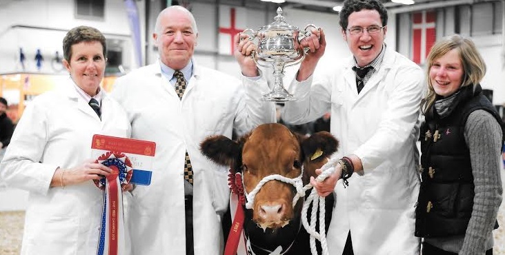 From left to right : Linda Lyon, Trevor Lyon, Jonny Lyon and Jess Cooke pictured here winning at Smithfield, are all involved in the beef enterprise in Lincolnshire