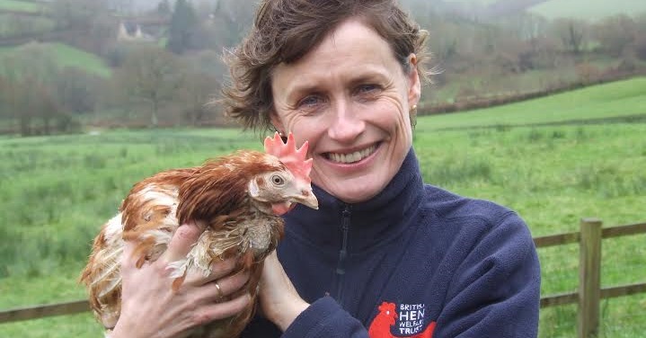 Jane Howorth - Charity Founder - with Liberty the Hen