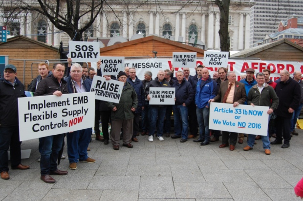 Dairy protest in Northern Ireland