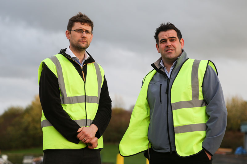 Matthew Godfrey, hatchery operations manager, and Omead Serati, managing director, at Hy-Line UK