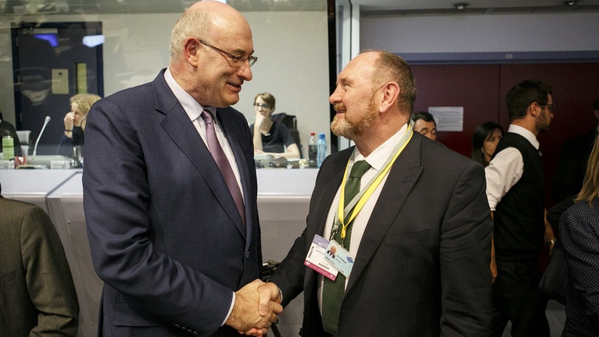 Phil Hogan, Commissioner for Agriculture and Rural Development on the simplification of the Common Agricultural Policy (CAP) & Anthony Gerard Buchanan (Councillor East Renfrewshire Council, United Kingdom/EA)