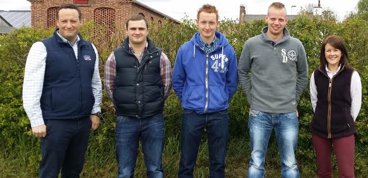 (L-R) Cogent’s Andrew Holliday, Andrew Patterson, Tom Hull, Scott McLean and Carys Jones