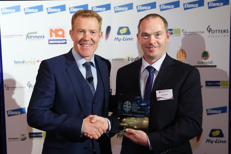 Andrew Hall, who picked up the award for Small Producer of the Year
