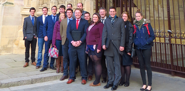AHDB Next Gen group outside Westminster