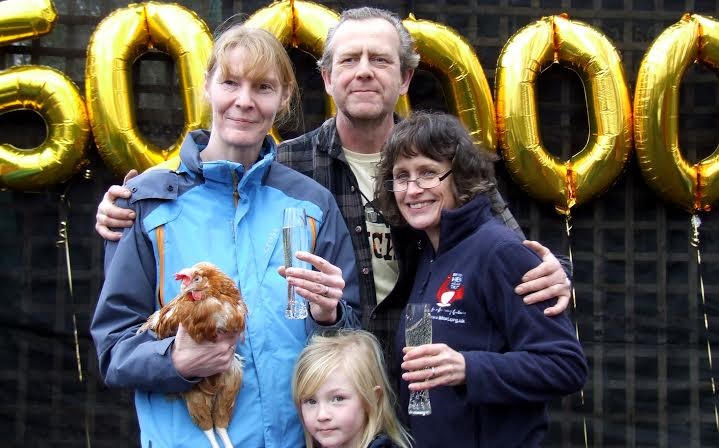 ‘Dee’, so-called because ‘D’ represents 500 in roman numerals, became the half a millionth hen to be saved from slaughter