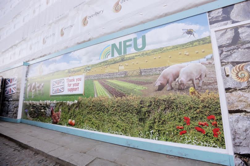The boards tell the story of where British food comes from