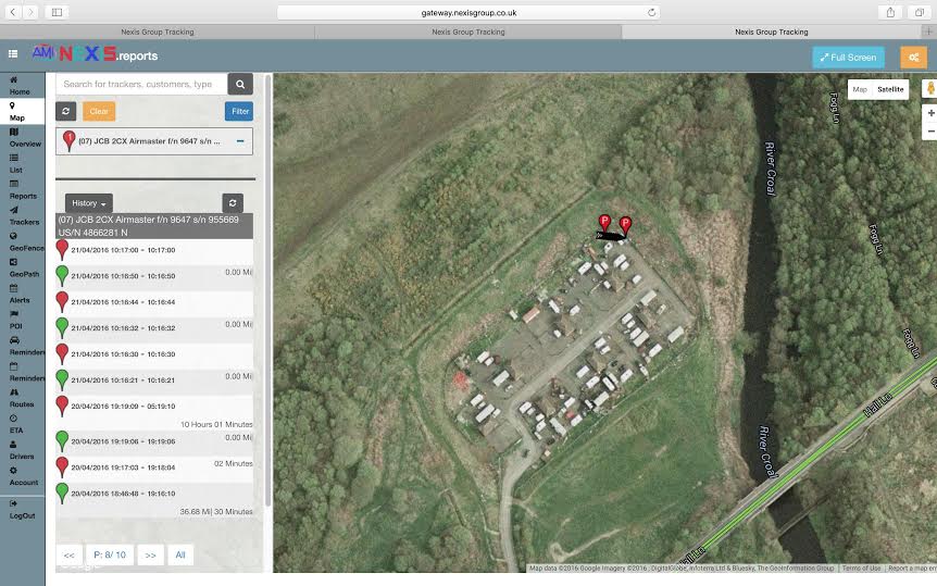 AMI’s monitoring station could see that the stolen machine had been taken to a travellers’ site in Bolton