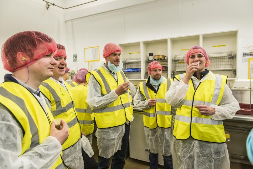 Young farmers visit to Dalston - Nescafe Cafe Menu tasting session