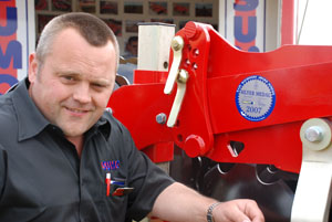 Shaun Wealleans, managing director of SW Agriservices Ltd, proudly shows the RASE Silver Medal-winning Trio.
