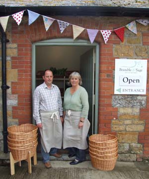 Graham & Jane Harvey  owners of Bramble & Sage