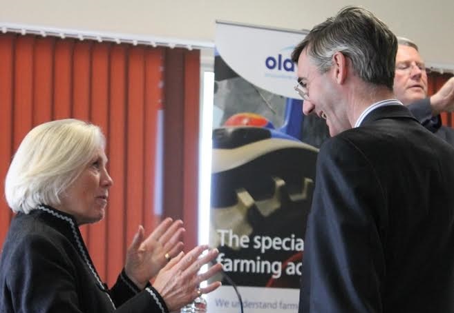 Tessa Munt and Jacob Rees-Mogg at Old Mill Brexit debate