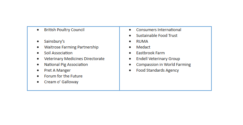 Representatives at the meeting