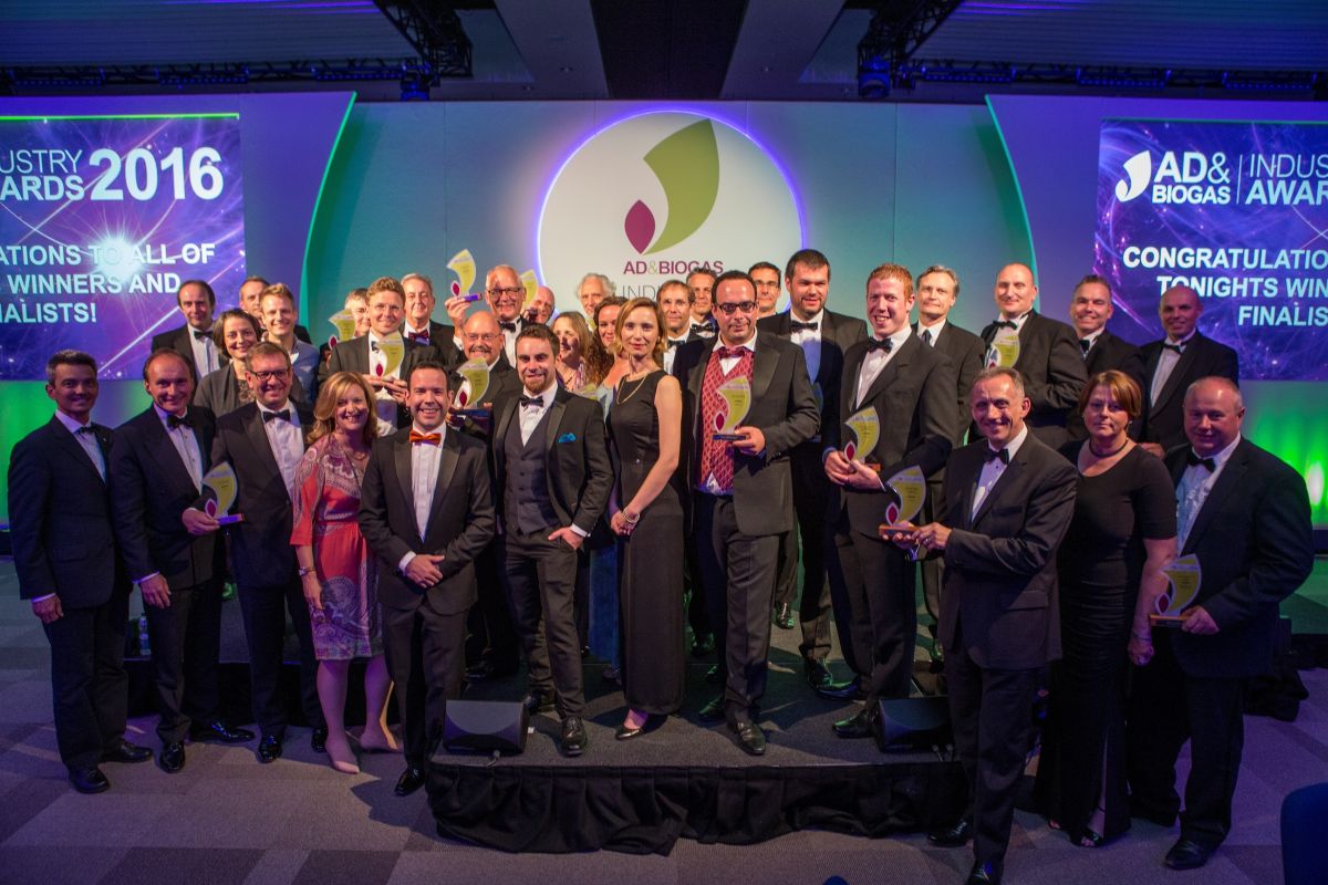 Winners of the AD & Biogas Industry Awards 2016