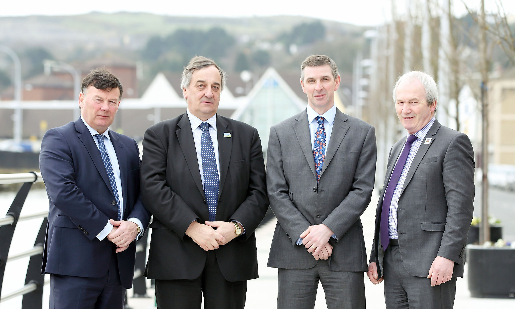 (L-R) Presidents Ian Marshall, Ulster Farmers’ Union; Meurig Raymond, National Farmers’ Union; Allan Bowie, NFU Scotland; and Stephen James, NFU Cymru