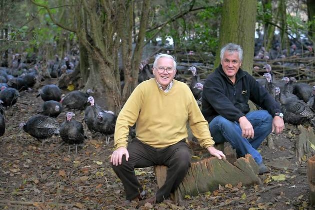 Father and son team Derek and Paul Kelly of Kelly Bronze Turkeys