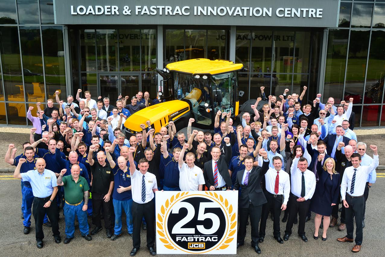 2016 - employees celebrate 25 years of the Fastrac tractor