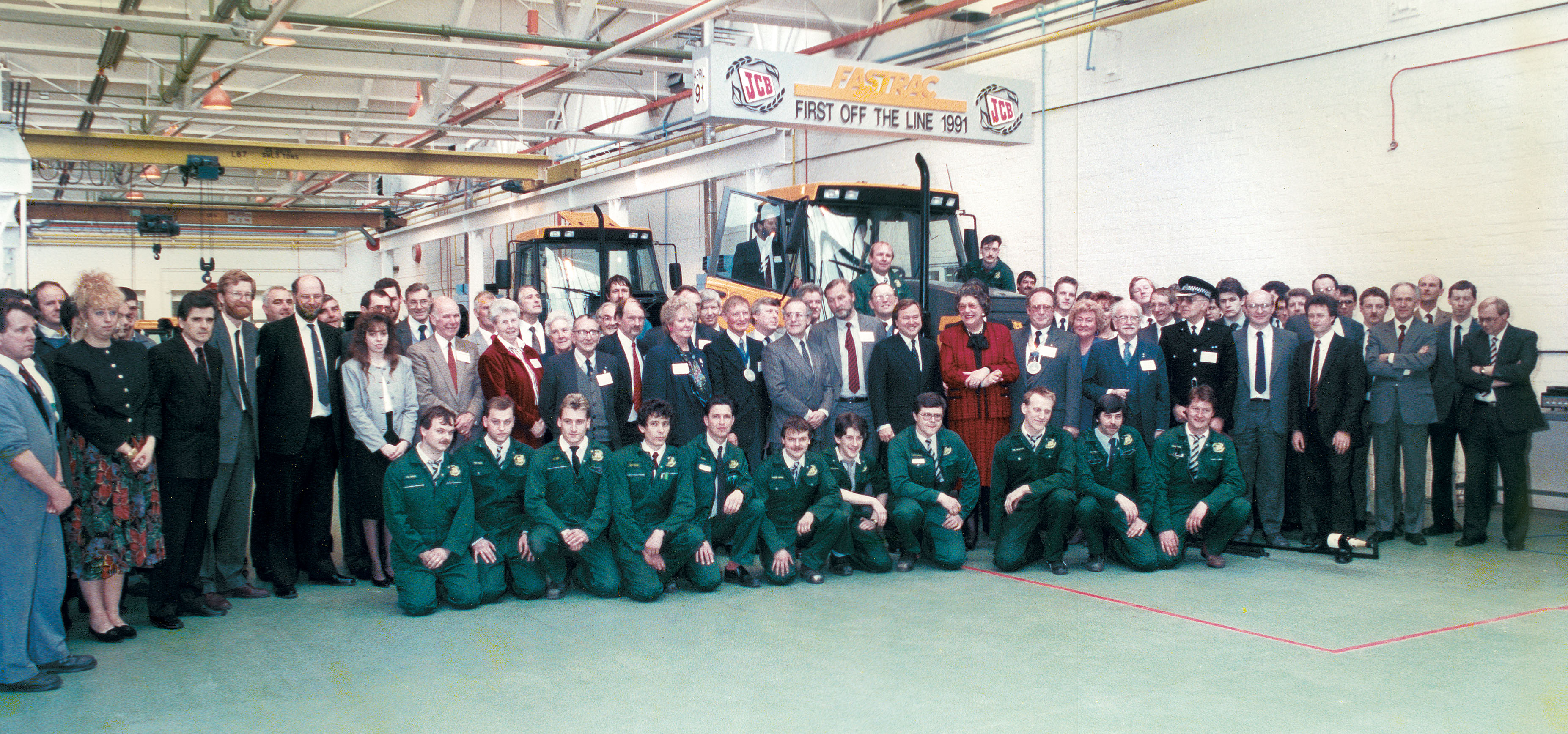 1991 - employees mark the production of the first Fastrac