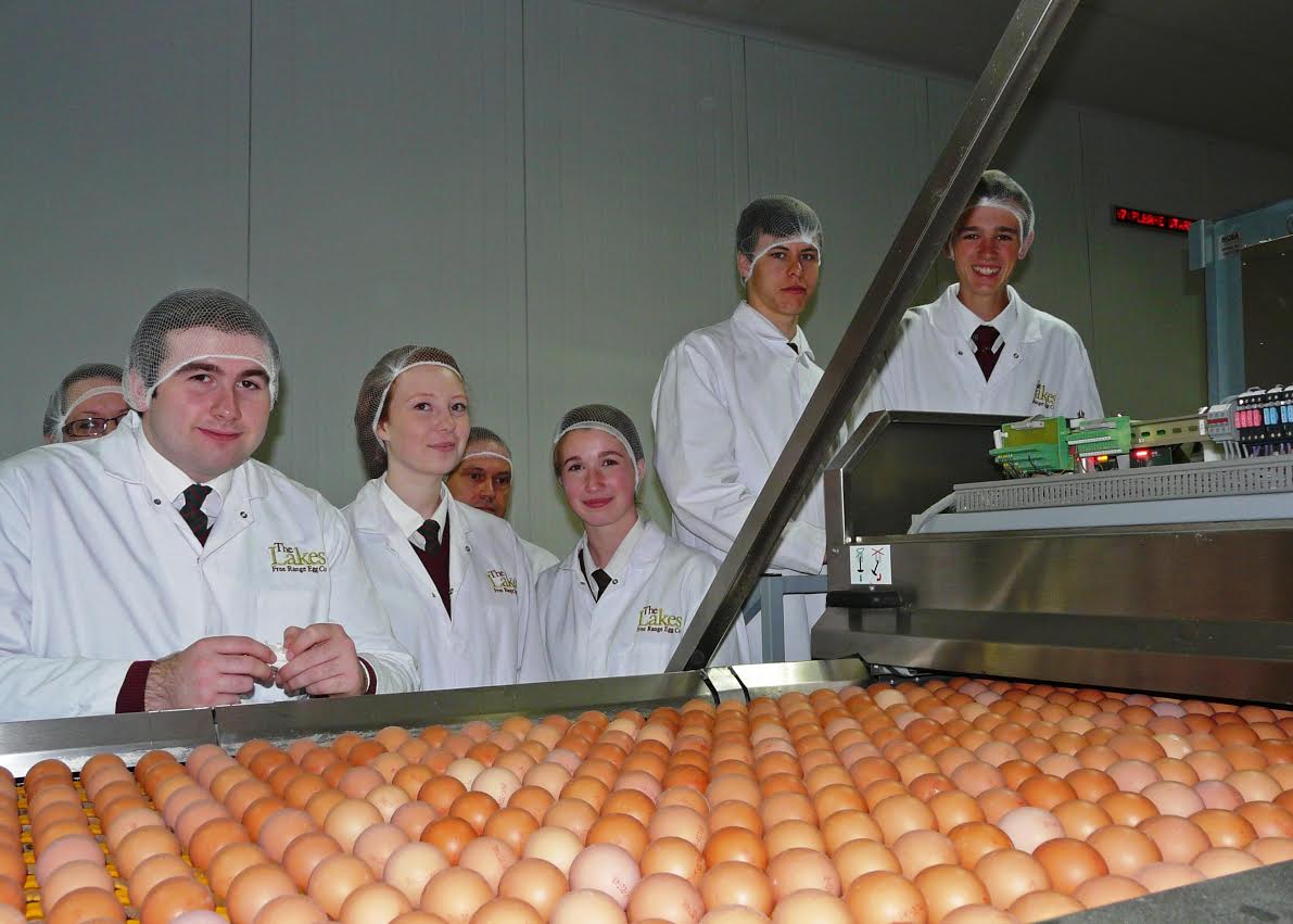 Keswick School pupils Ross Irving, Ellie Parkinson, Heather Harrison, Adam Price and Ben Bryden