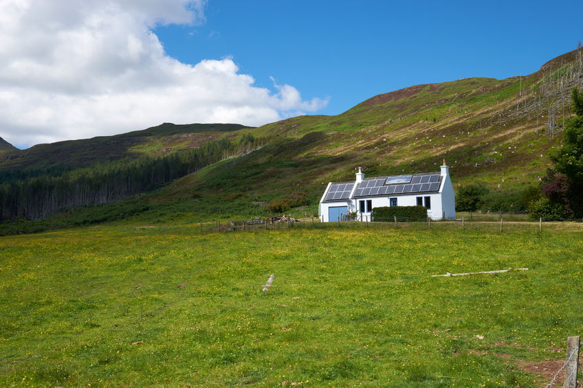 A Croft at Loch Gleann Bharcasaig, Orbost near Dunvegan on the Isle of Skye