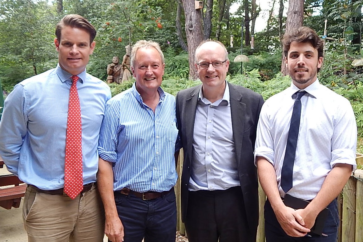 From left to right: CLA East Regional Director Ben Underwood; CLA Nottinghamshire branch committee member Tim Bradshaw; Defra’s Head of Abstraction Henry Leveson-Gower; and CLA Senior Policy Adviser Jonathan Baker