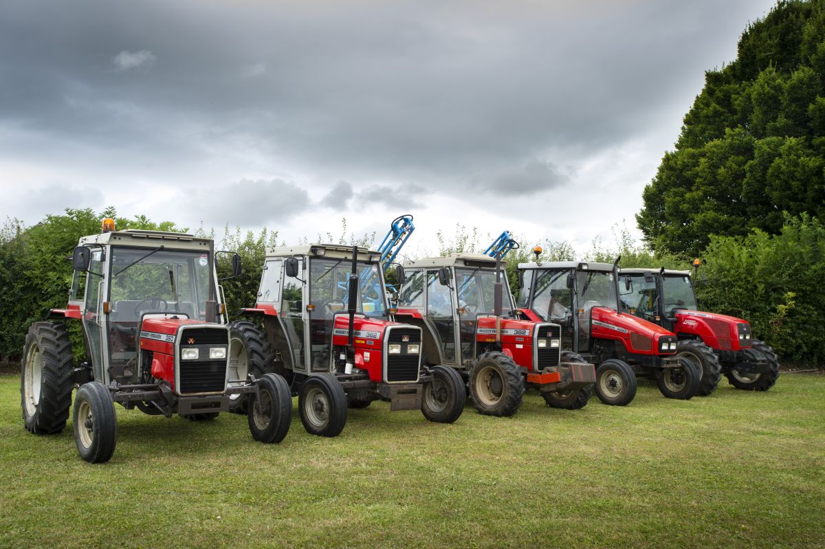 '70 tractors for 70 years' Massey Ferguson procession