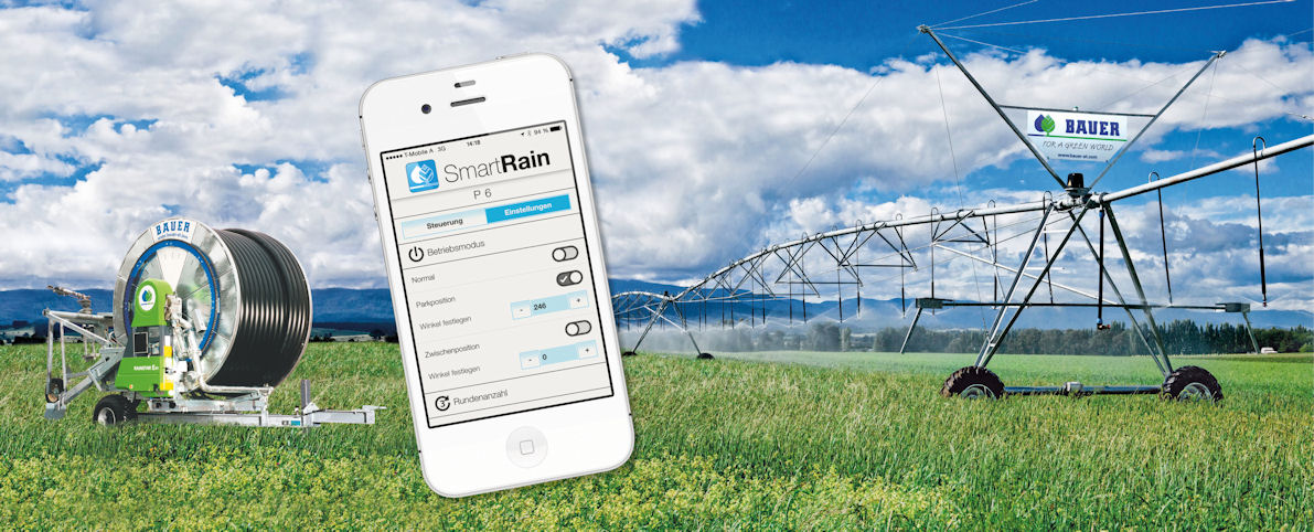The Rainstar E55 XL can be managed through Bauer’s SmartRain mobile App.