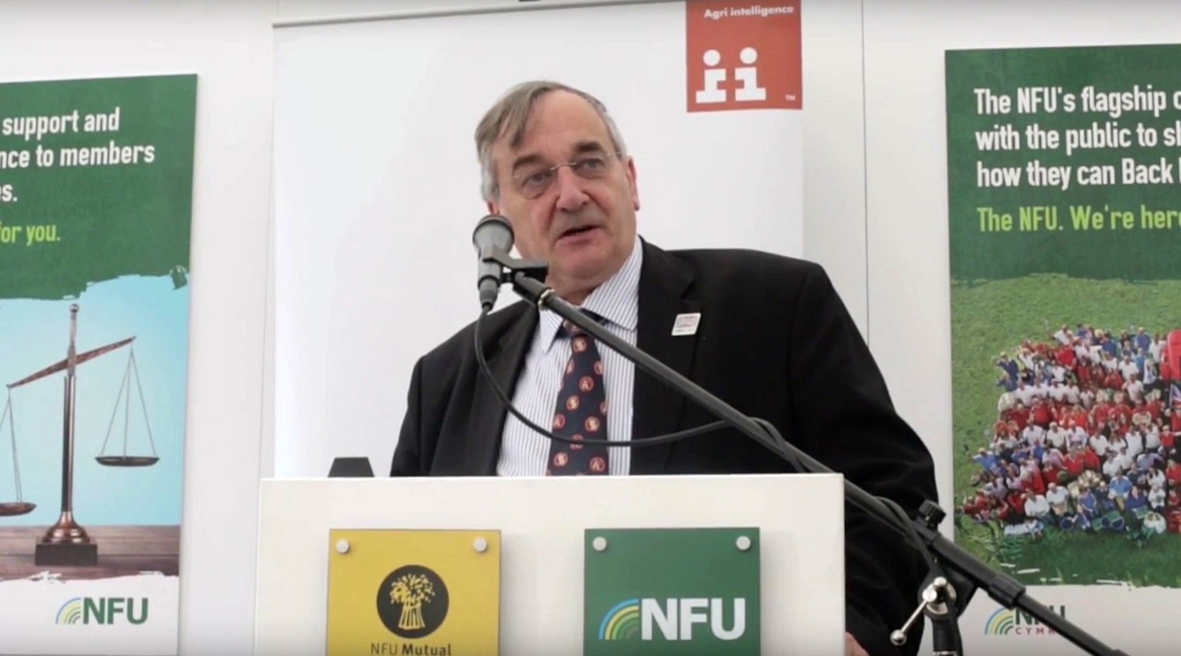 NFU President Meurig Raymond said he is "extremely pleased" to hear the news officially