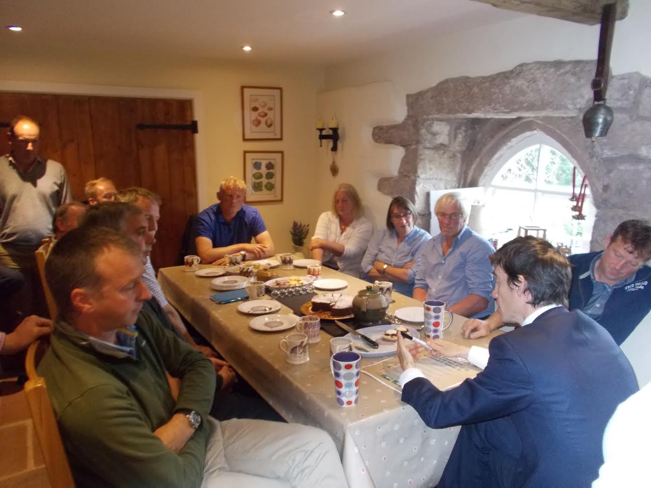 Rory Stewart MP meets with local Cumbrian farmers to talk post-Brexit agricultural policies